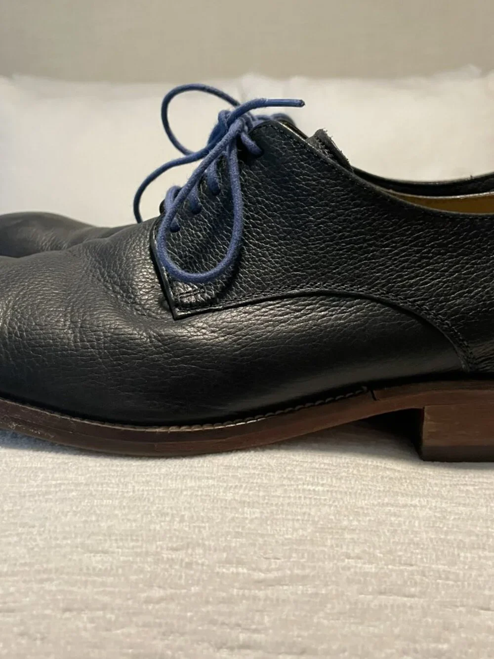 Cole Haan Black Leather Derby Dress Shoes Men’s Size 8.5 — Classic Plain Toe